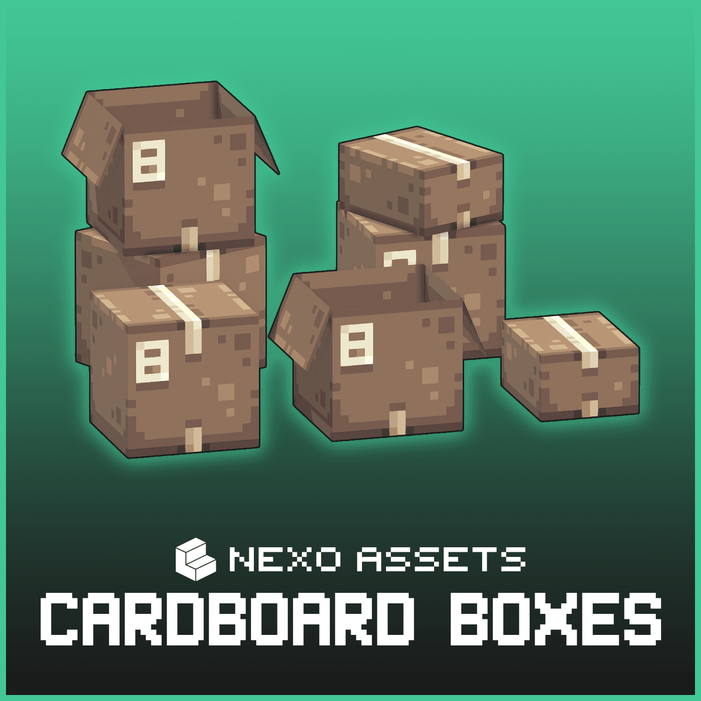 Cardboard box furniture models for Minecraft: Java Edition.