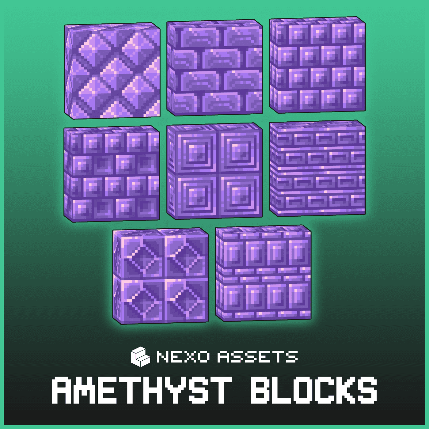 New amethyst blocks for Minecraft: Java Edition.