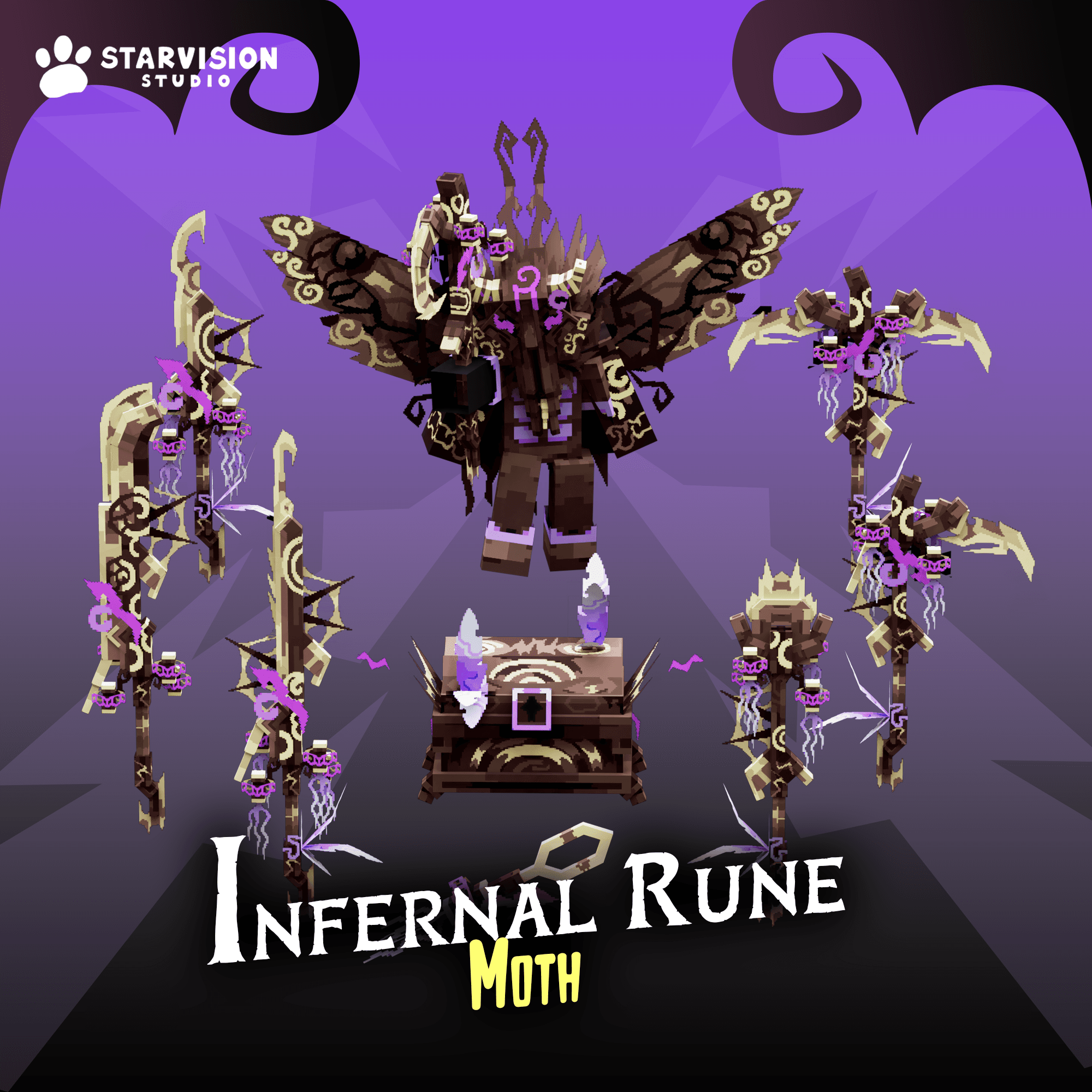Infernal Rune Moth - MCModels