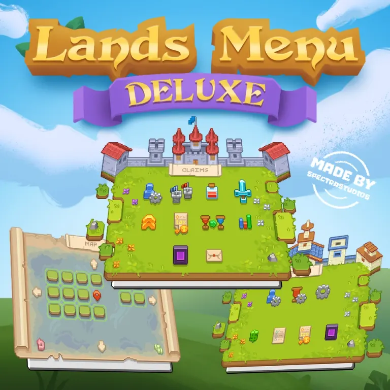 The ultimate Lands Menu Deluxe Edition for Minecraft servers. This premium plugin by Spectra Studios features over 50 custom menus and 60+ unique icons for Survival, Factions, and more.