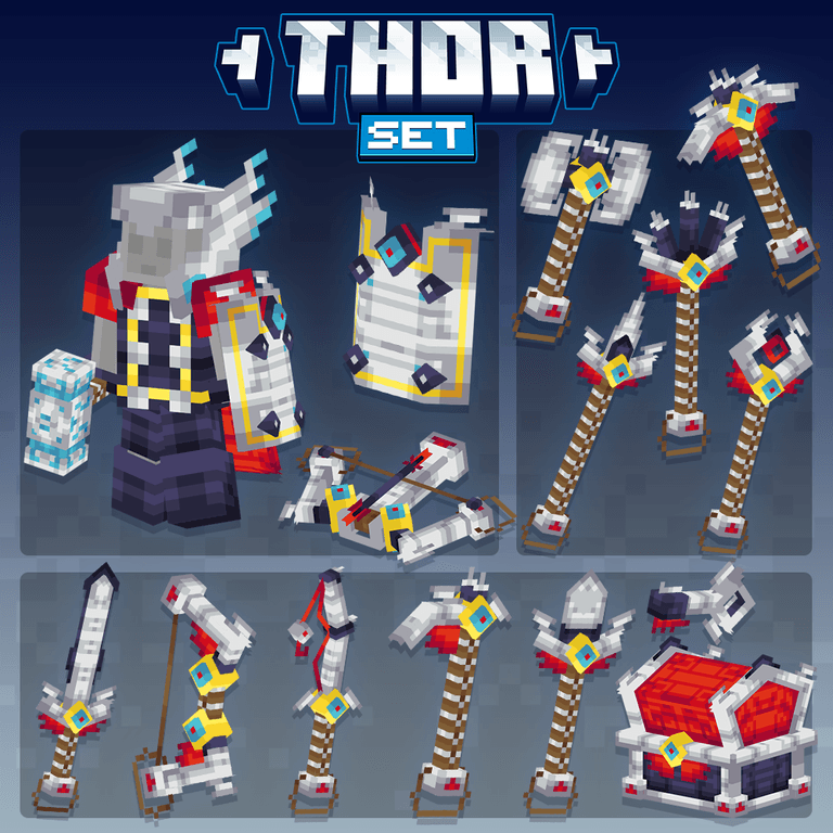 thor set tools weapons armor cosmetic