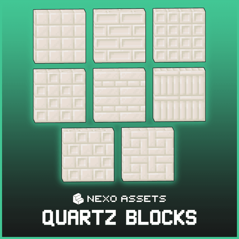 More custom quartz block variants for Minecraft: Java Edition.