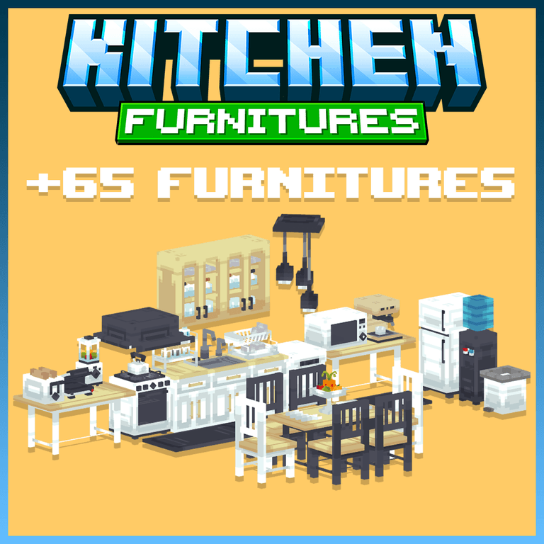 minecraft blockbench mcmodels kitchen furnitures