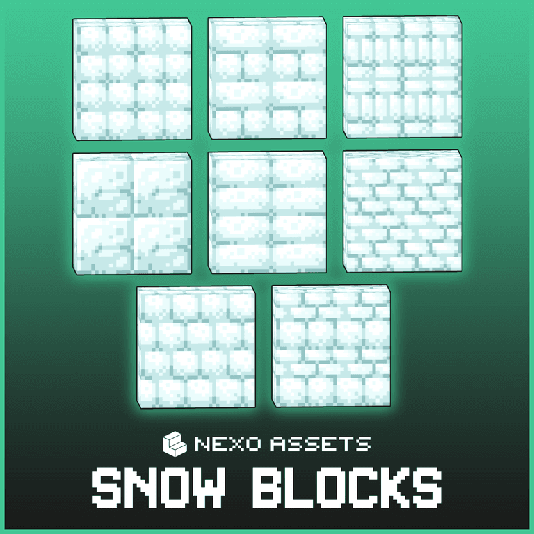 More custom snow block variants for Minecraft: Java Edition.