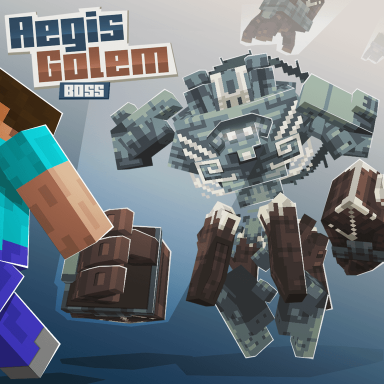 Aegis Golem Minecraft Boss Fantasy