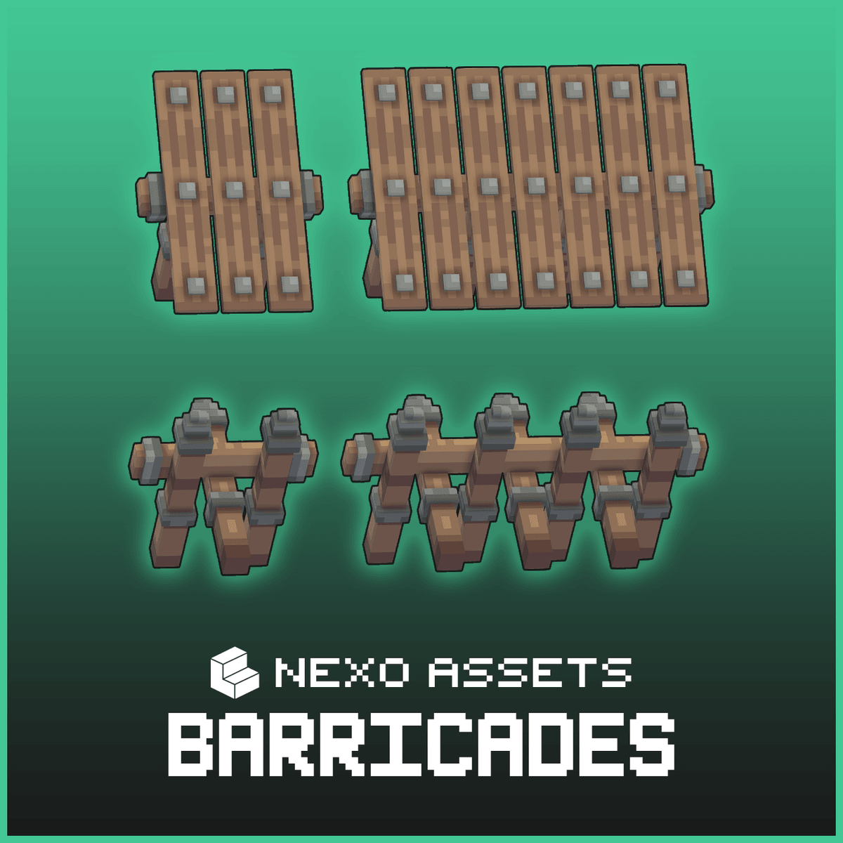 Barricades and palisades for Minecraft: Java Edition.