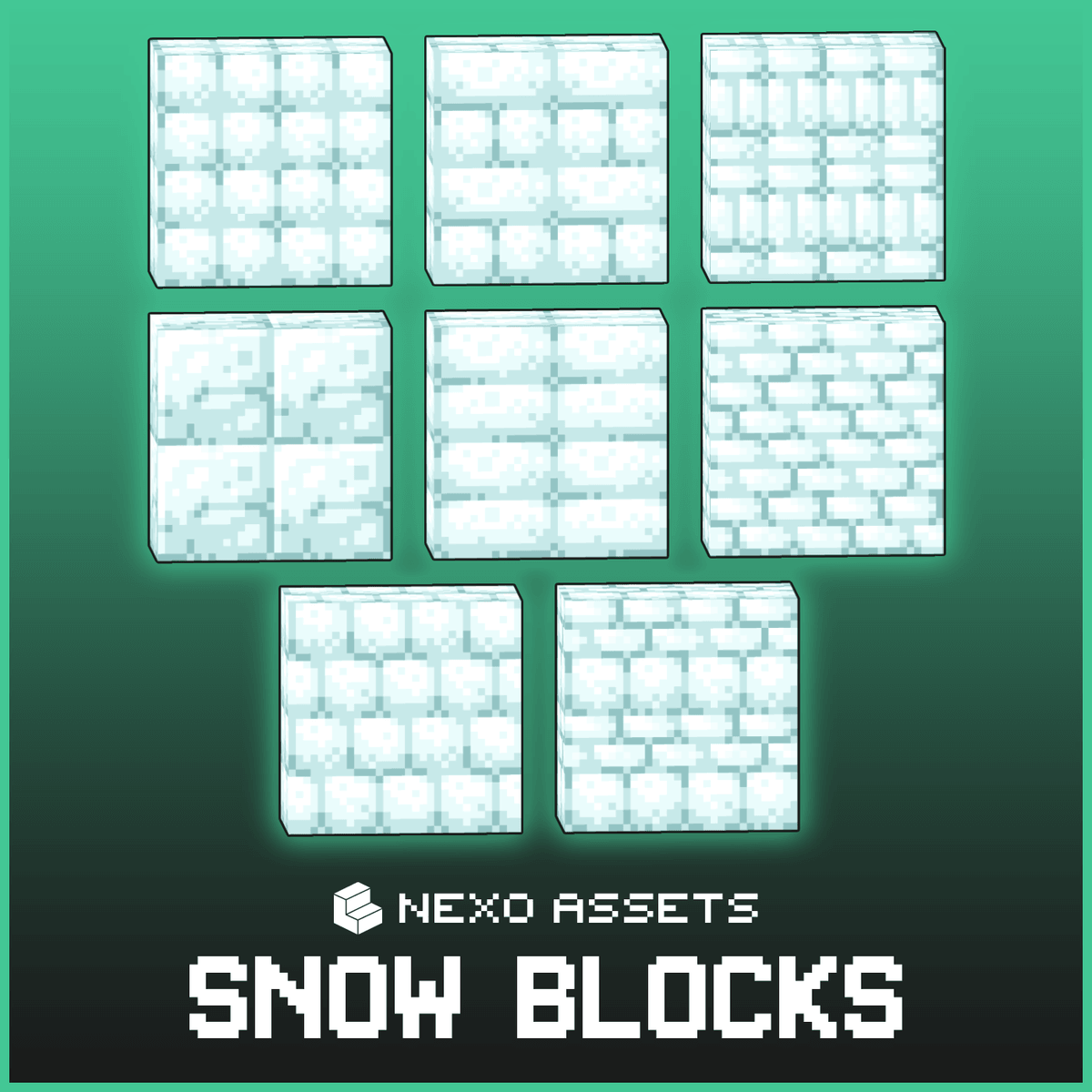 More custom snow block variants for Minecraft: Java Edition.