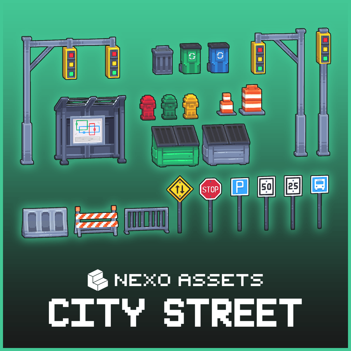City street furniture for Minecraft: Java Edition.