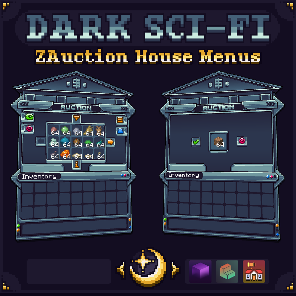 Dark Sci-Fi ZAuctionHouse Menus