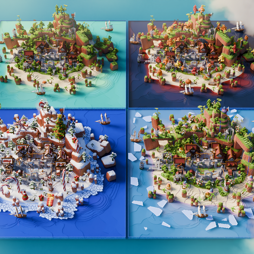 Spawn | Bloomy Island, 4 Seasons